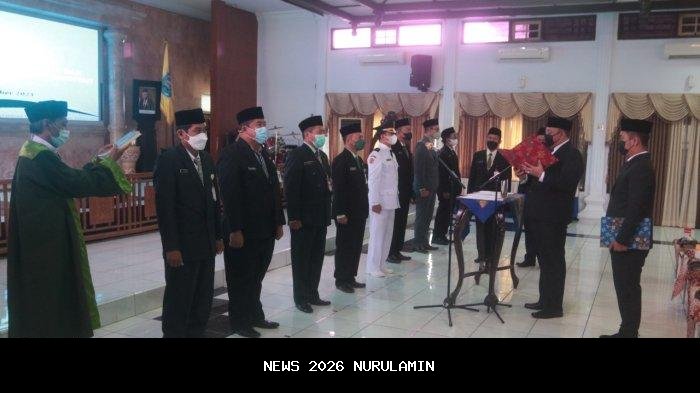 Dedy Yon Lantik 6 Kepala OPD Pemkot Tegal, Ini Daftarnya