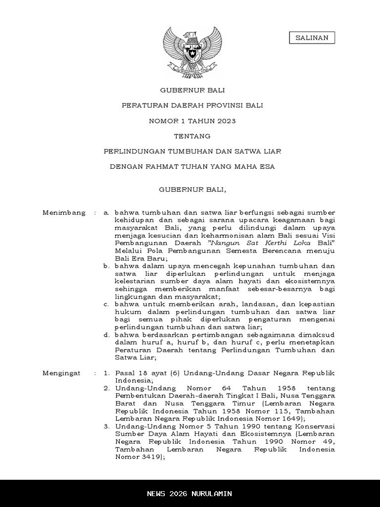 DPRD Bali Buat 17 Perda Tahun 2025, 3 Inisiatif Dewan dan 14 Usulan Gubernur