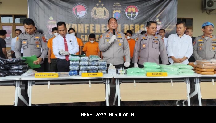 Polres Batubara Bongkar Peredaran Narkoba, Sita 1 Kg Sabu dan Airsoft Gun