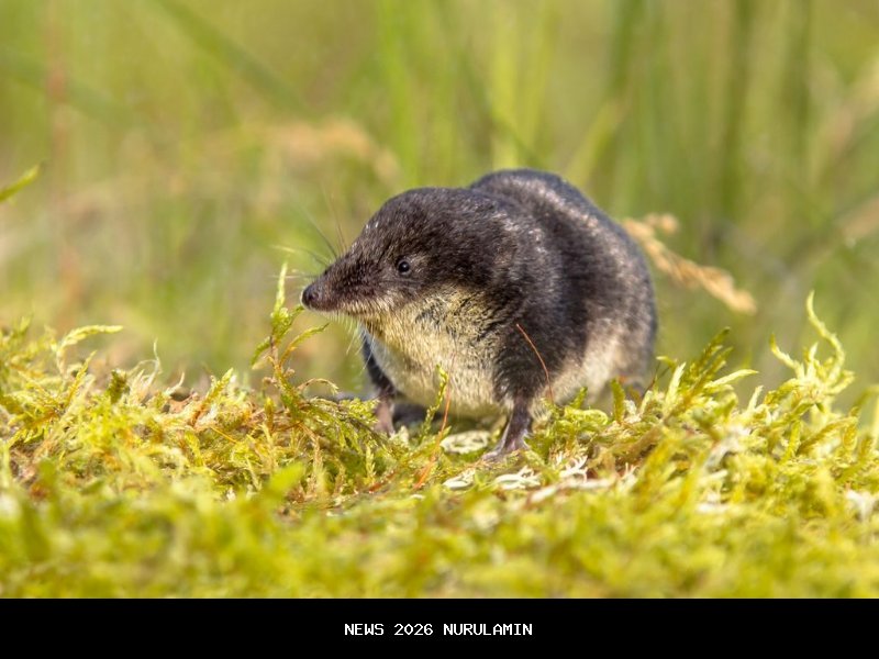 Eurasian water shrew, celurut unik yang mahir menyelam dan berburu di dalam air