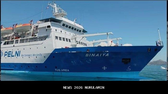 Jadwal KM Binaiya 18 Desember 2025 - 3 Januari 2026: Rute Kupang, Ende, Waingapu