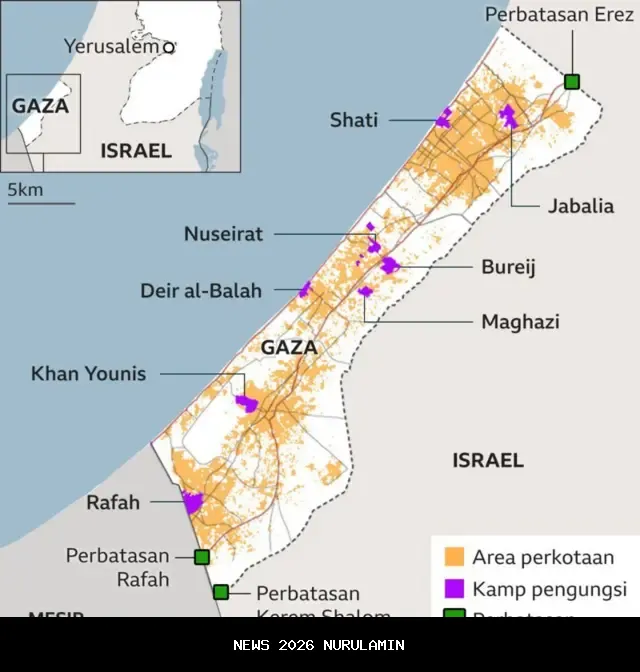 Lebih dari 1 Juta Warga Gaza Butuh Tempat Tinggal