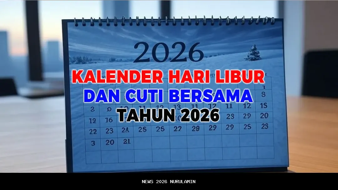 Unduh Kalender 2026: 17 Hari Libur Nasional, 8 Cuti Bersama, dan 9 Akhir Pekan Panjang
