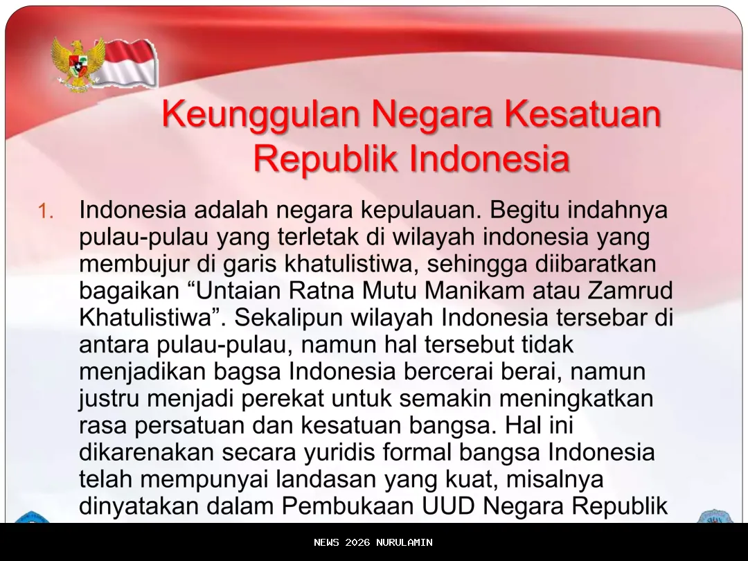 Indonesia Negara Kesatuan Republik yang Tertuang dalam