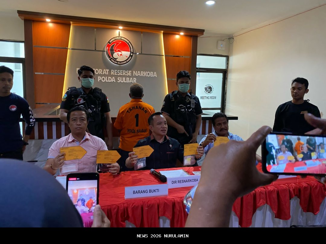 Laporan Akhir Tahun Polda Sulbar: 1,7 Kg Sabu Disita, 3 Anggota Dipecat!