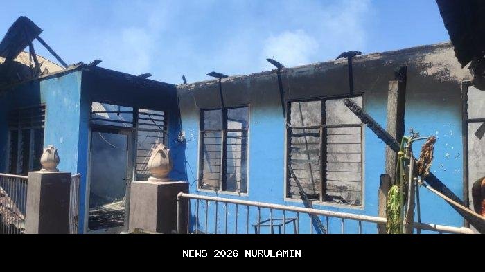 Berita Terkini: Cafe Tiara Kota Gorontalo Ludes Terbakar, Hanya Tinggal Dinding