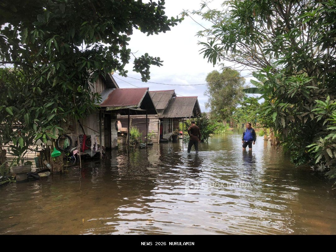 Rumah di Pengayuan Lianganggang Banjarbaru Tenggelam, Pilih Mengungsi ke Bangunan Terpal