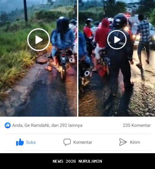 Viral di Garut! Pengunggah Video Jalan Rusak Diintrogasi, Ini Tanggapan Wabup