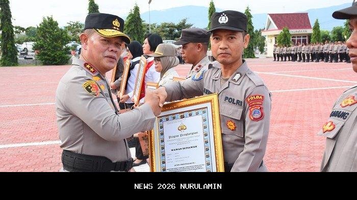 Itwasda Polda Sulteng Meraih Penghargaan Terbaik II Nasional E-Audit dan E-Dumas Presisi 2025