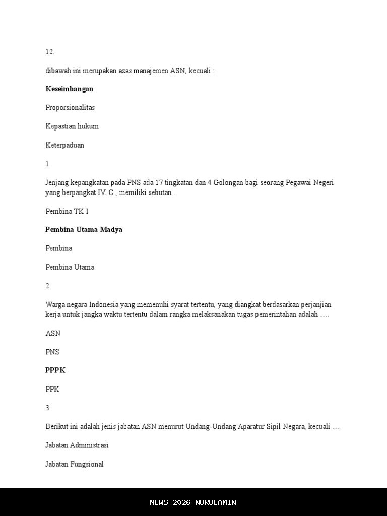 Terungkap! 10 Soal Profiling ASN yang Menjebak Peserta Tes