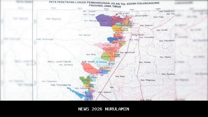 Daftar Lengkap Desa di Kabupaten Tulungagung yang Terdampak Proyek Tol Kediri-Tulungagung