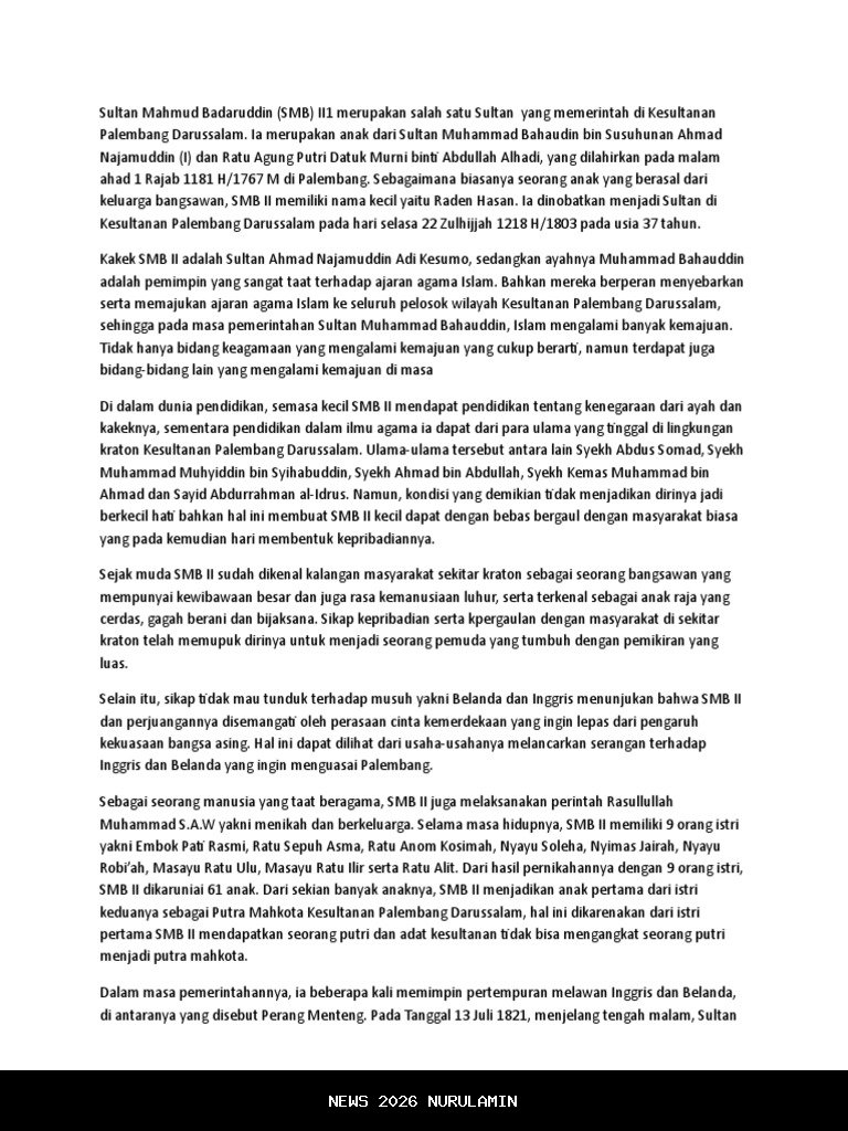 Asal Usul Nama Kelurahan Pahlawan Palembang dari Sejarah TMP Ksatria Ksetra Siguntang