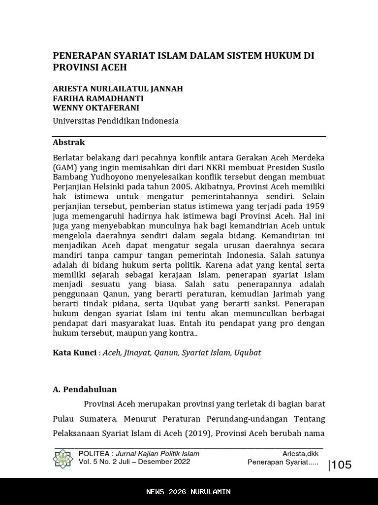 Ontologi, Epistemologi, dan Aksiologi: Fondasi Ilmu dalam Penerapan Syariat Islam di Aceh