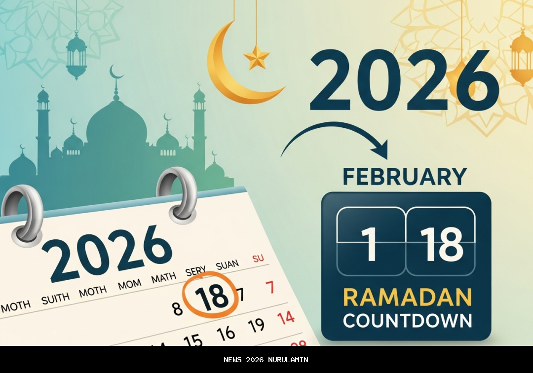 Jadwal Ramadhan 2026: Tinggal 63 Hari Lagi ke Puasa