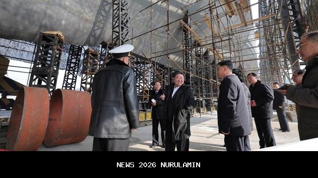Kim Jong Un Pantau Proyek Kapal Selam Nuklir, Kuatkan Angkatan Laut Hadapi Tekanan AS