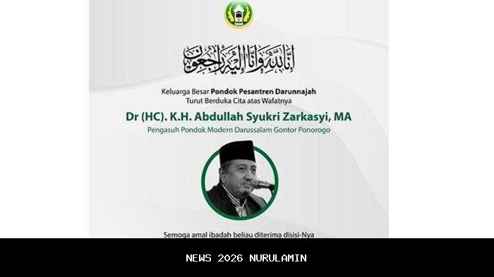 Kabar duka: Pimpinan Pondok Modern Darussalam Gontor KH Amal Fathullah Zarkasyi meninggal dunia