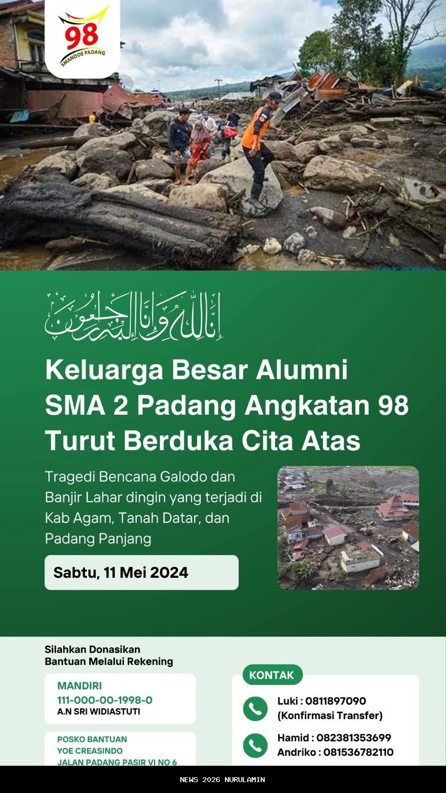 Wali Kota Batam Bawa Donasi untuk Korban Bencana Sumatera