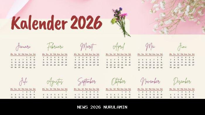 Kalender 2026: Jadwal Libur, Cuti Bersama, dan Akhir Pekan Panjang