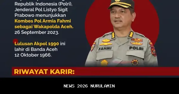 Profil Singkat Armia Fahmi: Agama, Istri, dan Jenderal Polri yang Didukung Partai Aceh Jadi Bupati Aceh Tamiang