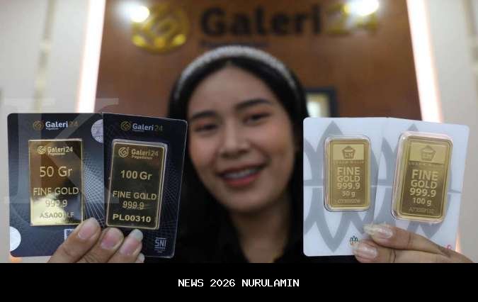 Harga emas Pegadaian pagi ini Senin 12 Januari 2025, per gram dijual segini