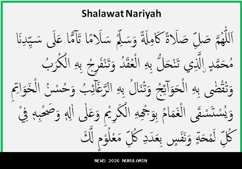 Sholawat Nariyah Lengkap: Tulisan Latin dan Terjemahan Indonesia untuk Diamalkan Kapan Saja