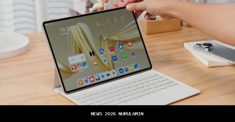 Desain premium, 4 tablet Huawei layar 12 inci untuk kerja profesional