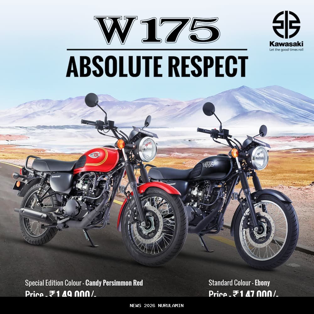 Pesona Kawasaki W175 2026: Motor Retro Mewah dengan Teknologi Canggih