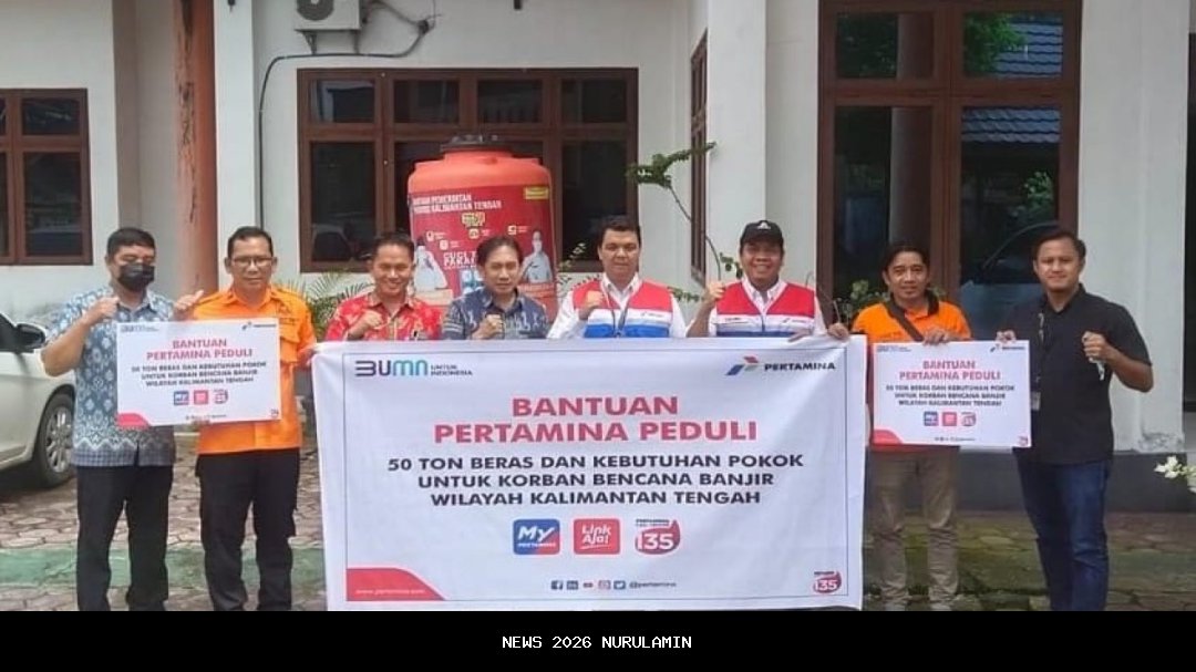 Pertamina Papua Maluku bersama Hiswana bantu korban banjir dan longsor di Halut