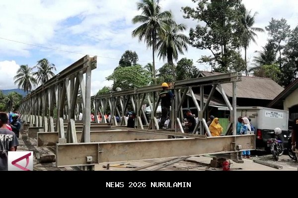 Tutup Tahun di Lokasi Bencana, Prabowo Cek Jembatan Sungai Garoga untuk Pulihkan Akses Tapteng-Tapsel