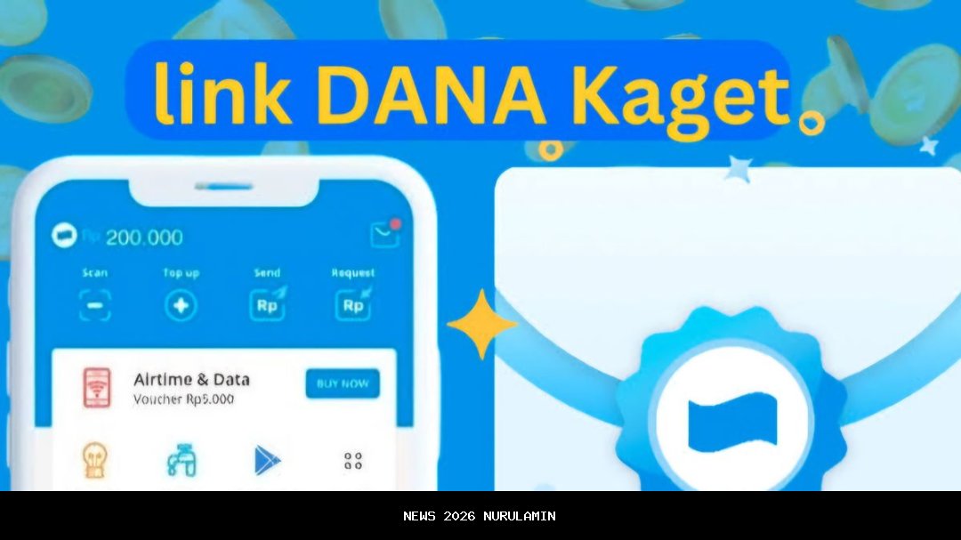 Link DANA kaget edisi awal tahun 2026, siap-siap banjir cuan saldo gratis