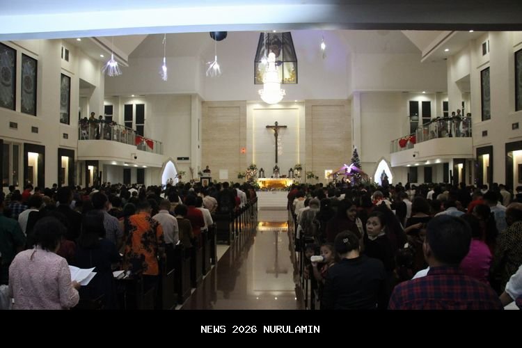 4.000 Jemaat Hadiri Ibadah Natal di Gereja Katolik Santo Thomas Depok