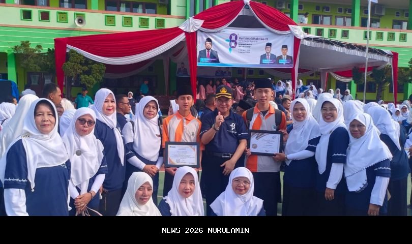 Ratusan ASN dan siswa hadiri upacara HAB Kemenag ke-80 di MAN 1 Palu