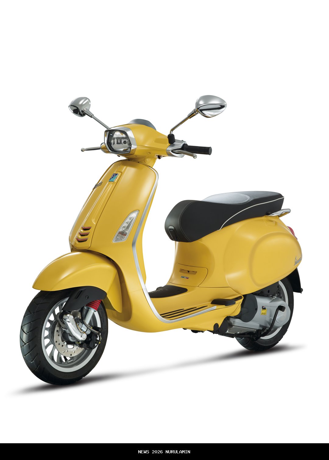 Vespa Primavera S White 2026: Nuansa Hijau Mewah di Kelasnya