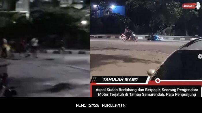 Pelican crossing rusak, pengendara harus waspada di Taman Samarendah Samarinda