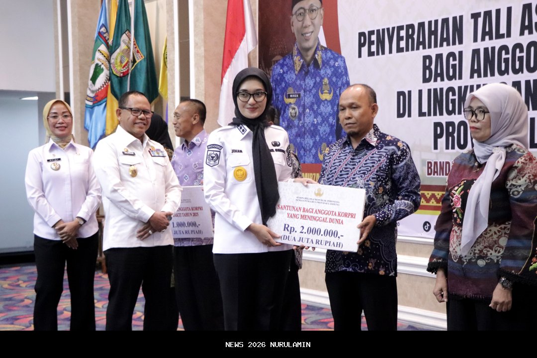 Pemprov Lampung Beri Apresiasi ASN Melalui Tali Asih Korpri