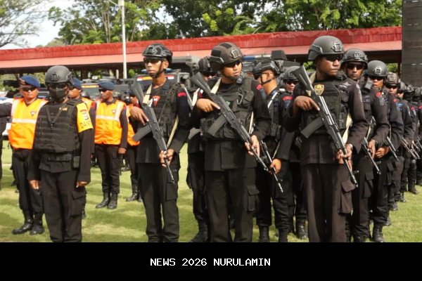 Polres SBT Siagakan 200 Personel Amankan Tahun Baru dengan Apel dan Doa Bersama