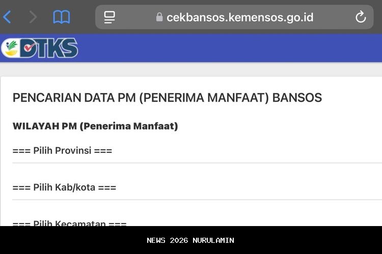 Begini warga Priangan Timur cek penerima bansos Kemensos 2026 lewat website Kemensos
