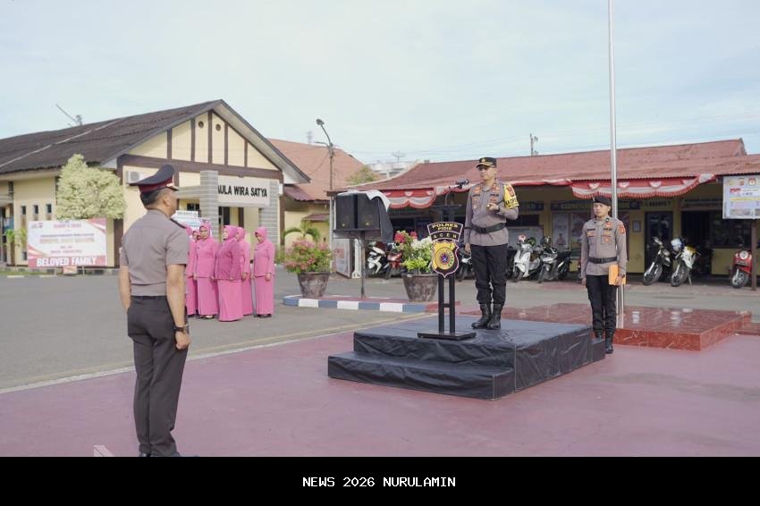 Kapolres Kubu Raya Pimpin Kenaikan Pangkat 79 Personel, Harus Didukung Kualitas Pengabdian